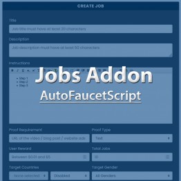 Jobs Addon - AutoFaucetScript